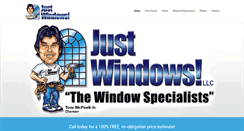 Desktop Screenshot of justwindowsusa.com