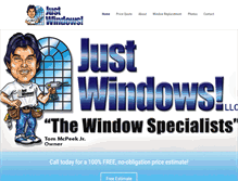 Tablet Screenshot of justwindowsusa.com